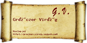 Gráczer Virág névjegykártya